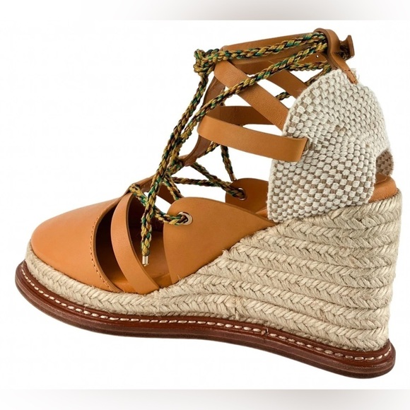 Ulla Johnson Concha Twisted Rope Espadrille Wedges in Chamomile Sz 41 - Picture 11 of 17